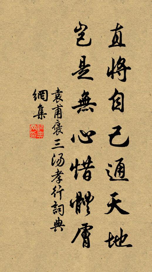 袁甫直将自己通天地，岂是无心惜体肤书法作品欣赏