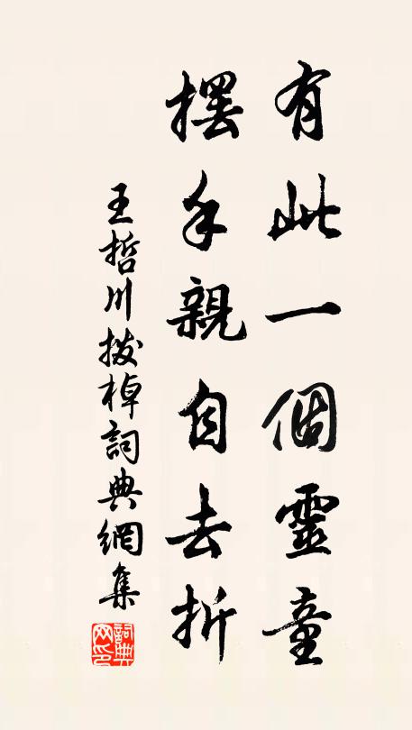 王哲有此一个灵童，摆手亲自去折书法作品欣赏