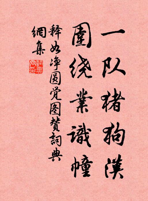 释如净一队猪狗汉，围绕业识幢书法作品欣赏