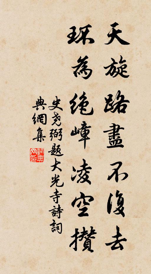 史尧弼天旋路尽不复去，环为绝嶂凌空攒书法作品欣赏