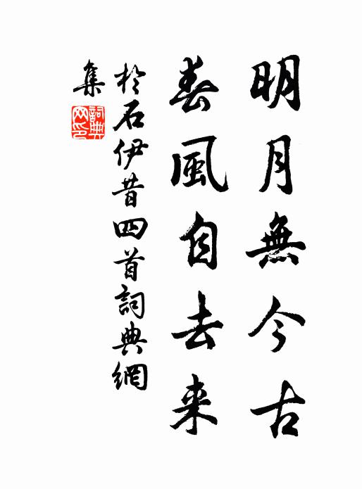 于石明月无今古，春风自去来书法作品欣赏