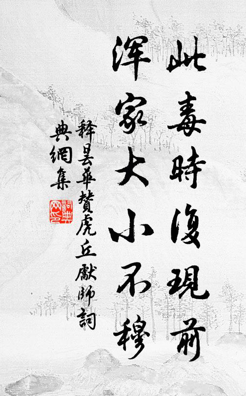 释昙华此毒时复现前，浑家大小不穆书法作品欣赏
