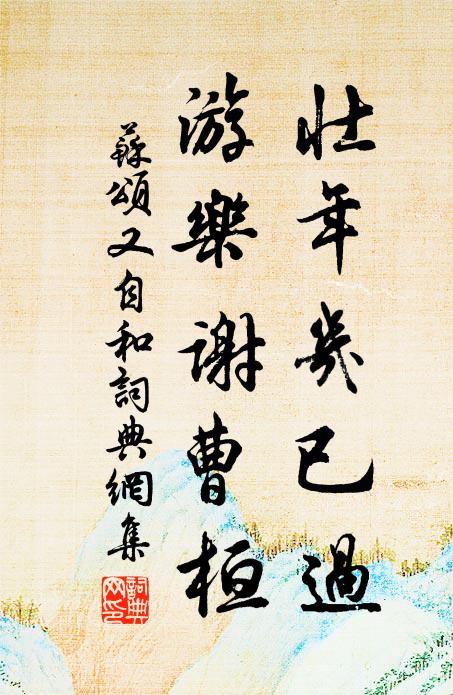 苏颂壮年几已过，游乐谢曹桓书法作品欣赏