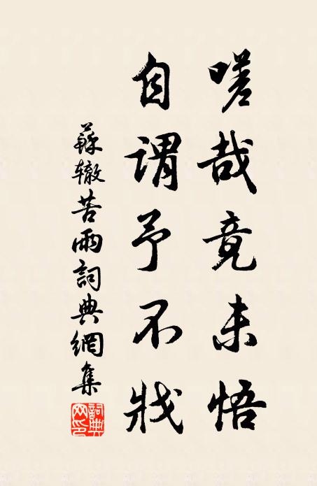 苏辙嗟哉竟未悟，自谓予不戕书法作品欣赏