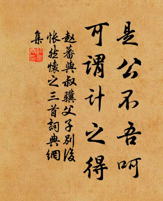 赵蕃是公不吾呵，可谓计之得书法作品欣赏