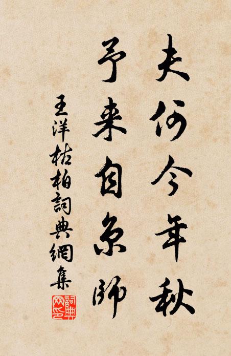王洋夫何今年秋,予来自京师书法作品欣赏
