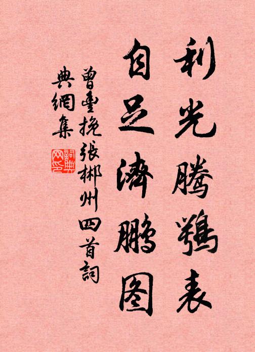 曾丰利光腾鹗表，自足济鹏图书法作品欣赏