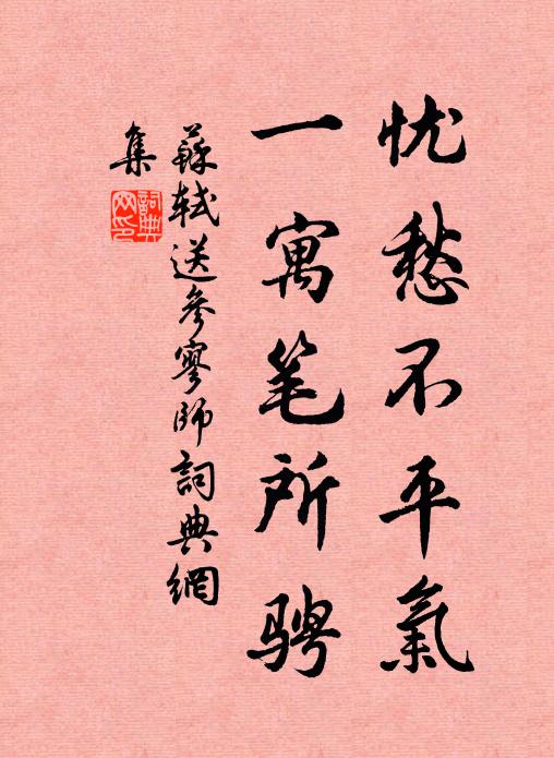 苏轼忧愁不平气，一寓笔所骋书法作品欣赏