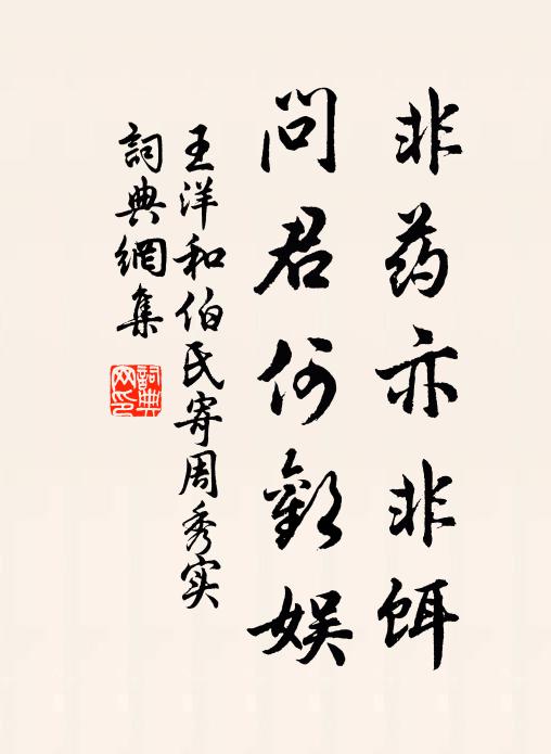 王洋非药亦非饵，问君何欢娱书法作品欣赏