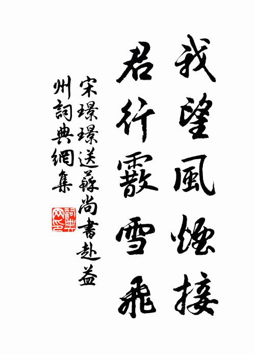 宋璟璟我望风烟接，君行霰雪飞书法作品欣赏