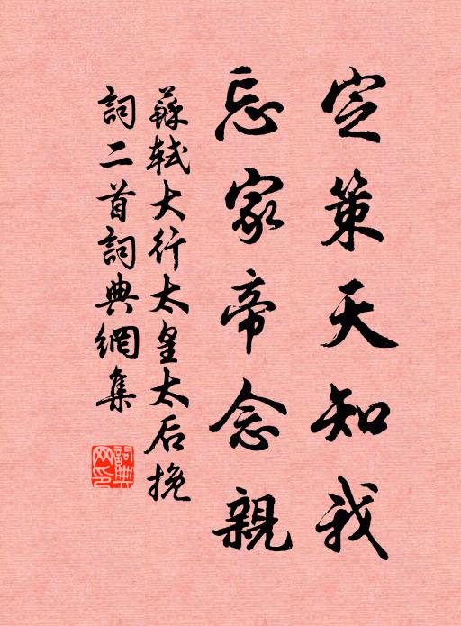 苏轼定策天知我，忘家帝念亲书法作品欣赏