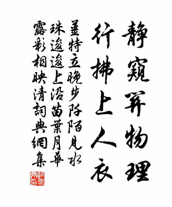 姜特立静窥关物理，行拂上人衣书法作品欣赏