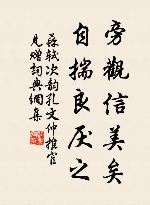苏轼旁观信美矣,自揣良厌之书法作品欣赏