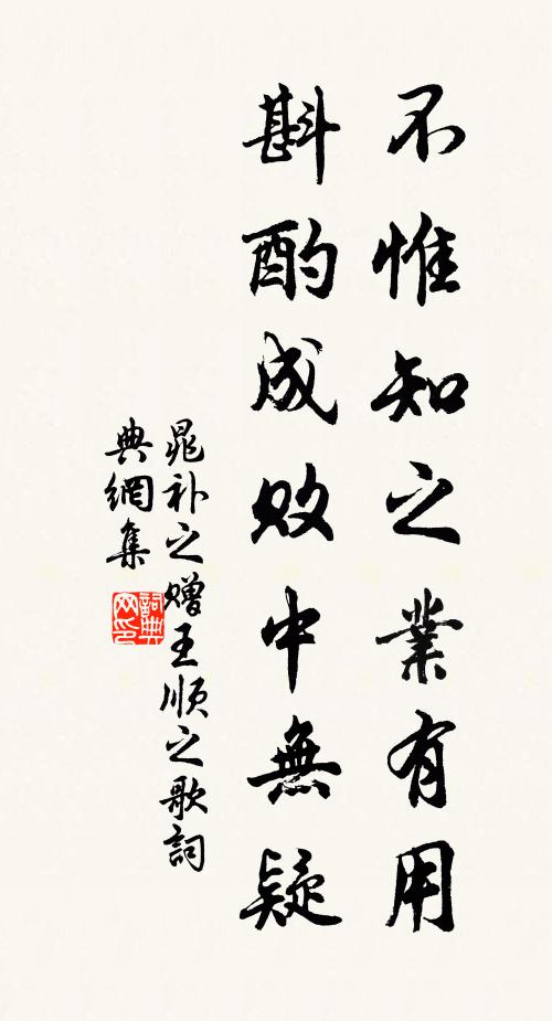 晁补之不惟知之业有用，斟酌成败中无疑书法作品欣赏