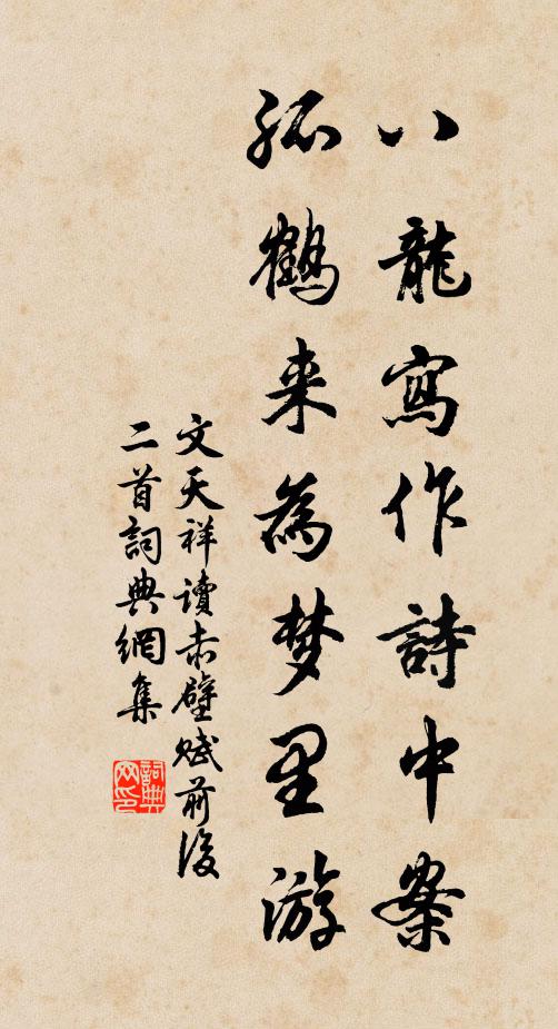 文天祥八龙写作诗中案，孤鹤来为梦里游书法作品欣赏