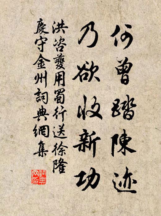 洪咨夔何曾踏陈迹，乃欲收新功书法作品欣赏