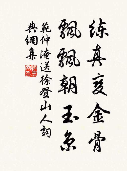 范仲淹练真变金骨，飘飘朝玉京书法作品欣赏