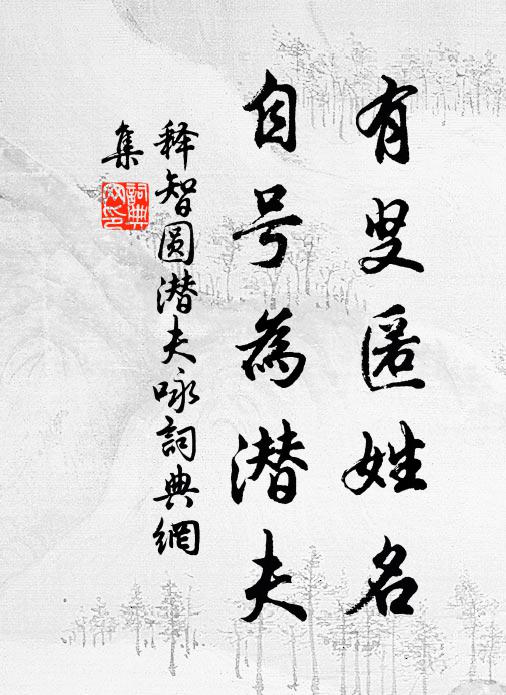 释智圆有叟匿姓名，自号为潜夫书法作品欣赏