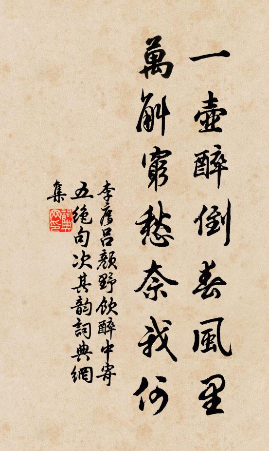 李廌一壶醉倒春风里，万斛穷愁奈我何书法作品欣赏
