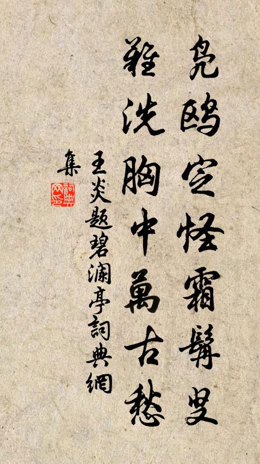 王炎凫鸥定怪霜髯叟，难洗胸中万古愁书法作品欣赏
