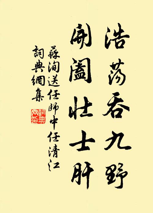 苏洵浩荡吞九野，开阖壮士肝书法作品欣赏