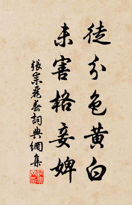 张耒徒分色黄白，未害格妾婢书法作品欣赏