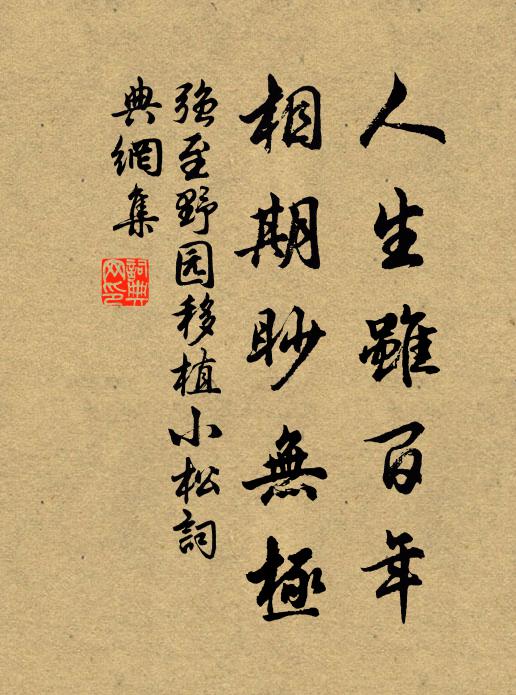 强至人生虽百年，相期眇无极书法作品欣赏