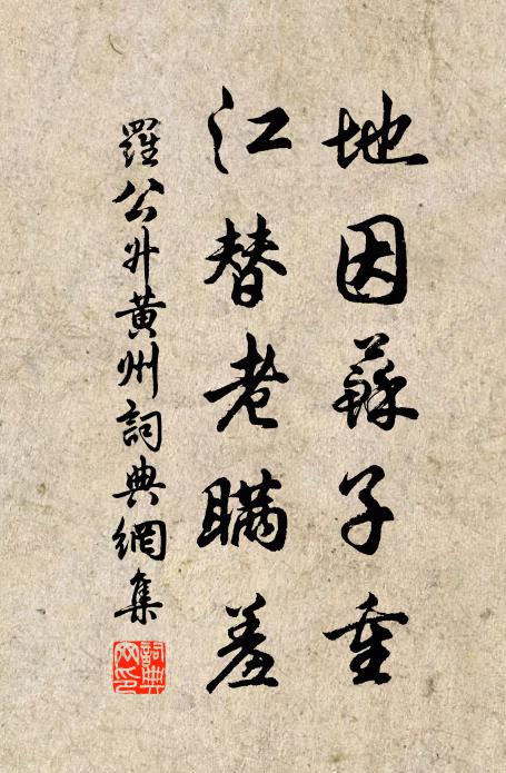 罗公升地因苏子重，江替老瞒羞书法作品欣赏