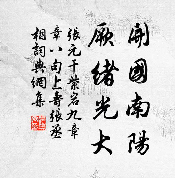 张元干开国南阳，厥绪光大书法作品欣赏