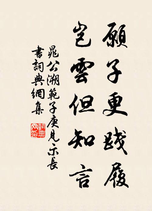 晁公溯愿子更践履，岂云但知言书法作品欣赏