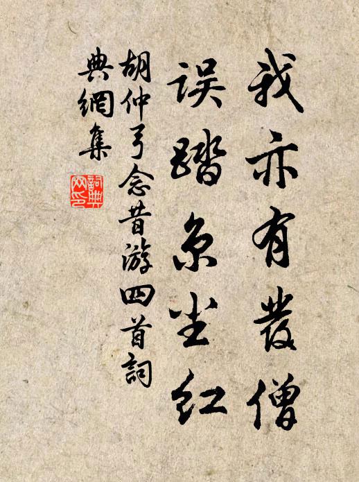 胡仲弓我亦有发僧，误踏京尘红书法作品欣赏