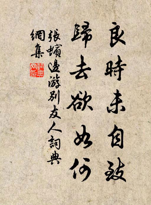 张蠙良时未自致，归去欲如何书法作品欣赏