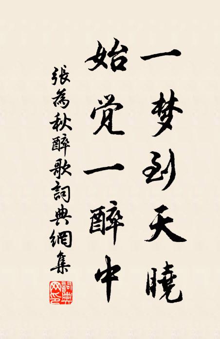 张为一梦到天晓，始觉一醉中书法作品欣赏