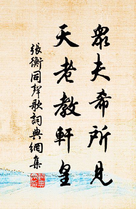张衡众夫希所见，天老教轩皇书法作品欣赏