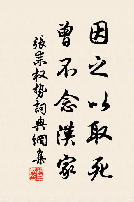 张耒因之以取死，曾不念汉家书法作品欣赏