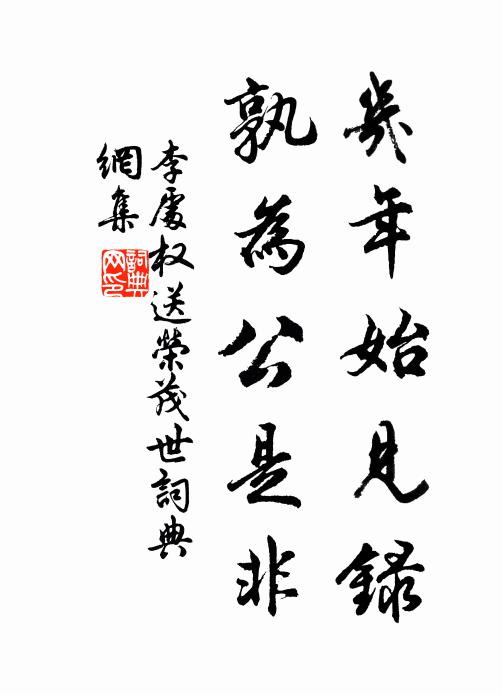 李处权几年始见录,孰为公是非书法作品欣赏