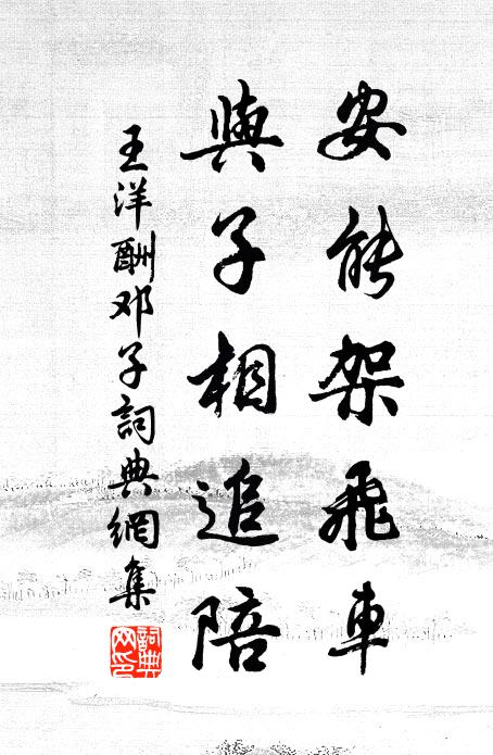 王洋安能架飞车，与子相追陪书法作品欣赏