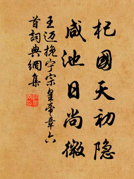 王迈杞国天初隐，咸池日尚微书法作品欣赏