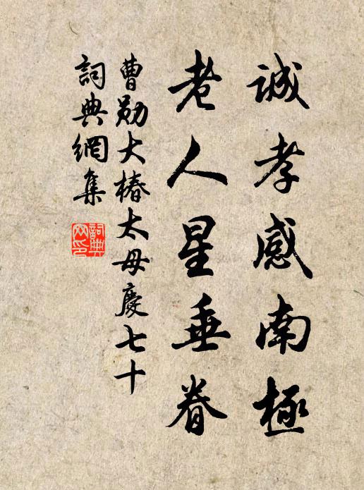 曹勋诚孝感南极，老人星垂眷书法作品欣赏