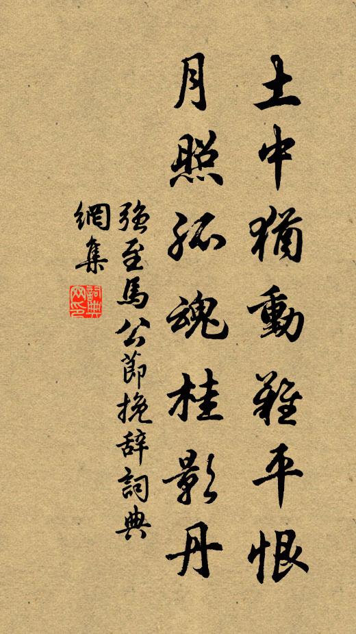 强至土中犹动难平恨，月照孤魂桂影丹书法作品欣赏