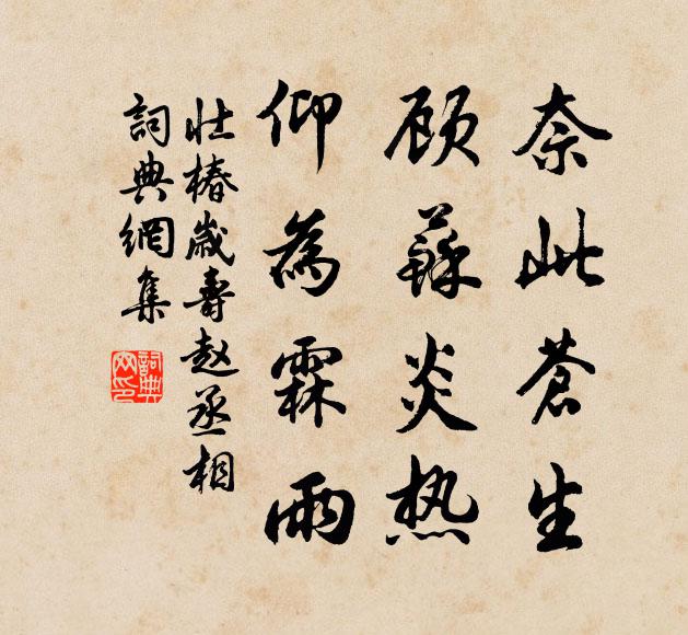 佚名奈此苍生，顾苏炎热，仰为霖雨书法作品欣赏