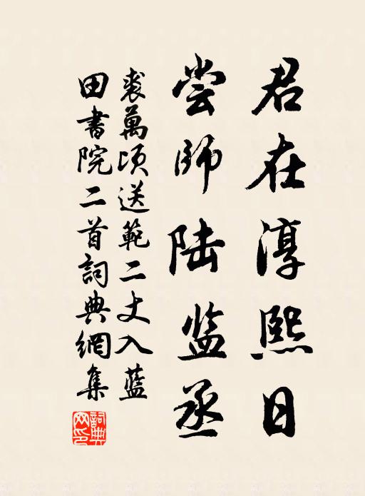 裘万顷君在淳熙日，尝师陆监丞书法作品欣赏