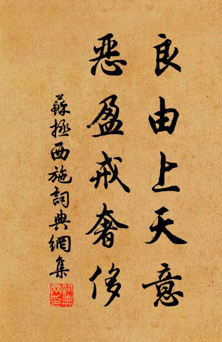 苏拯良由上天意，恶盈戒奢侈书法作品欣赏