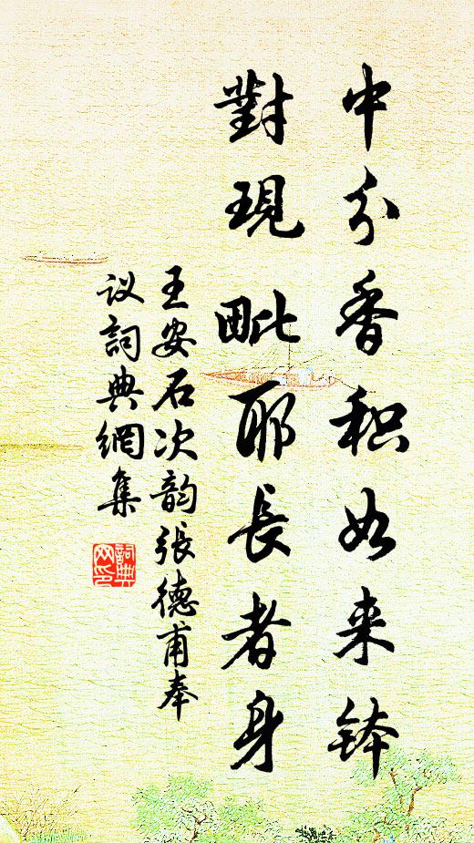 王安石中分香积如来钵，对现毗耶长者身书法作品欣赏