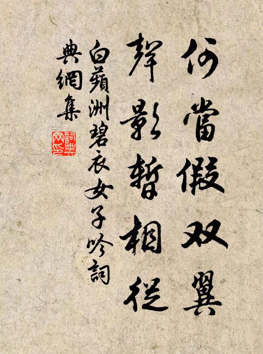 佚名何当假双翼，声影暂相从书法作品欣赏