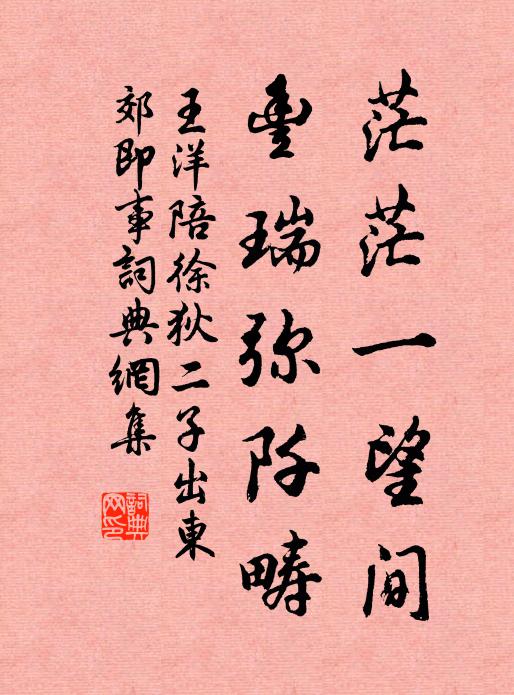 王洋茫茫一望间，丰瑞弥阡畴书法作品欣赏