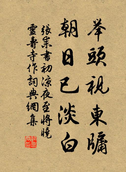 张耒举头视东牖，朝日已淡白书法作品欣赏