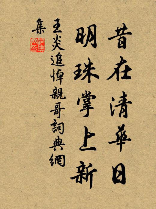 王炎昔在清华日，明珠掌上新书法作品欣赏