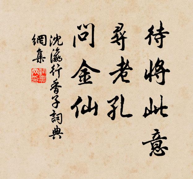 沈瀛待将此意，寻老孔，问金仙书法作品欣赏