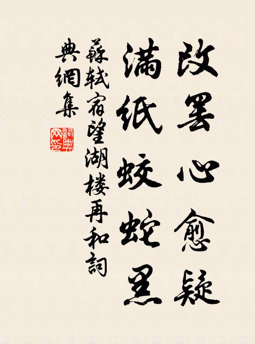 苏轼改罢心愈疑，满纸蛟蛇黑书法作品欣赏